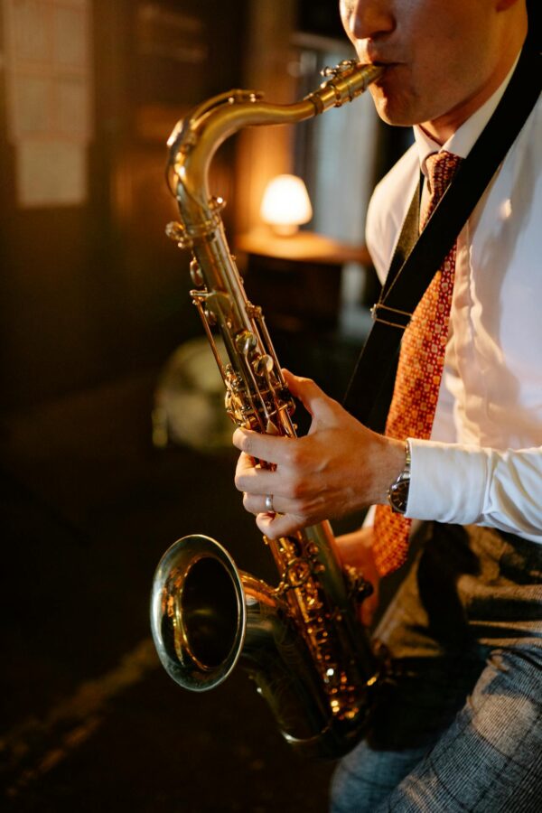 saxofonista en las palmas